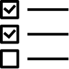 check boxes symbolising executor checklists and tools