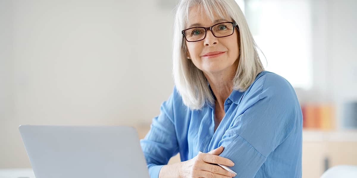 a senior lady working as a diy executor of estate of a deceased estate