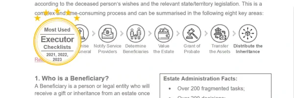 a snippet of a guide to help beneficiaries understand their rights and what the deceased estate administration involves