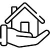 a hand holding a house symbolising a deceased estate property transfer