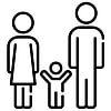 a family symbolising the beneficiaries for inheritance of a deceased estate