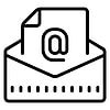 a letter envelope containing an electronic document symbolising the simplyNotify one-click service