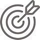 simplyObjective_grey_80x80 target with arrow symbolysing the objective of this particualr estate planning section
